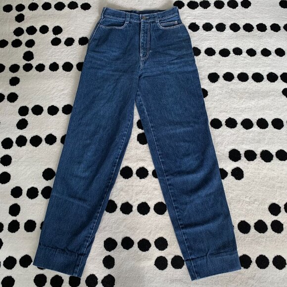 Vintage 70's Vidal Sasson High Rise Tapered Denim Retro Mom Jeans - Picture 2 of 16